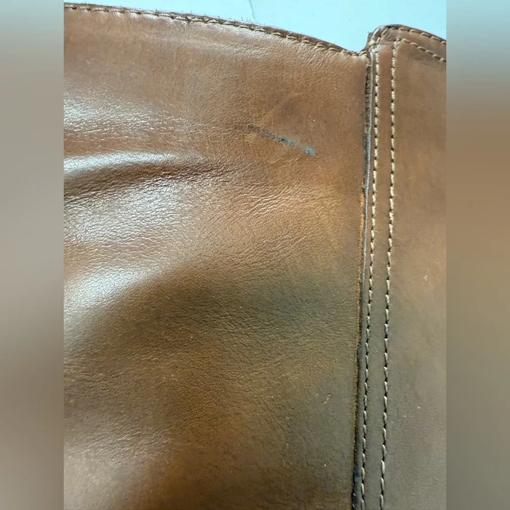 Naturalizer Kelso leather wide calf high shaft boots in cinnamon size 5.5m 6m 9 - Picture 4 of 6